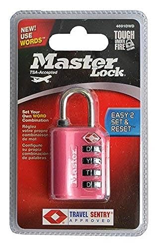 Master Lock Co - 1-3/8-Inch Tsa Word Luggage Lock With 4 Letter Dials
