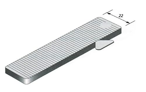 Goettgens Sa Pla40023 Cale Vetro Lrg.24 Mm L.80 Mm Ep.5 Mm Nero