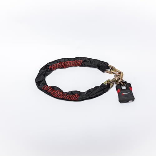 Doublelock - Chain Lock 110/12 - Art 4 - Lucchetto - Lucchetto Di Sicurezza - Chiusura Per Uso Pesante - Si Blocca In Cinque Secondi - Nero - Catene D