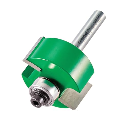 Trend Craftpro C193X1/4Tc - Fresa Per Fresa Per Fresa Con Codolo Da 1/4", Lunghezza Di Taglio 15,9 Mm E Diametro Di Taglio 31,8 Mm, Punta In Carburo D