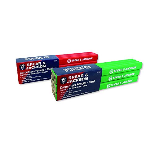 Spear & Jackson Cphg - Matite Da Carpentiere, 6,5 Mm X 2,7 Mm, Colore: Verde