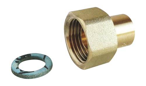 Somatherm For You B659-12 Somatherm For You-B659-12-Raccordo 2 Pezzi Da Saldare Ø12-Dado Girevole F15/21-Per Il Collegamento Di Un Tubo Rame Al Suo Di