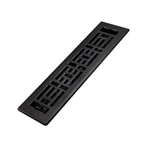 Decor Grates Ajh212-Blk - Registro Per Pavimenti Orientale, 5 X 30 Cm, Nero Testurizzato