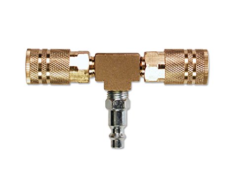 Primefit M1404 – 4 Vie T-Style Aria Collettore Con Industrial 6-Ball Brass Couplers, 1/10,2 Cm
