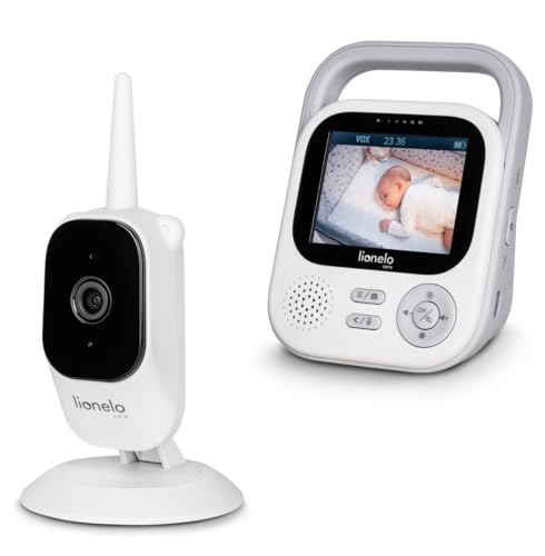 Lionelo Babyline 3.2 Camera, Fotocamera Full Hd Per Baby Monitor, 1920 X 1080 Px, Portata 50 M/350 M, Modalità Notte 7 M, Comunicazione Bidirezionale,