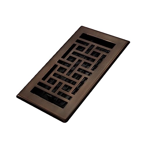 Decor Grates Ajh408-Rb - Registro Per Pavimenti Orientali, 10 X 20 Cm, Bronzo Lucidato