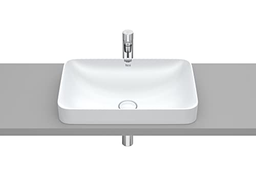 Roca, Inspira,Square - Lavello Di Fineceramic® Da Controsoffitto, Perl, 550 Mm X 370 Mm X 75 Mm, A327534630