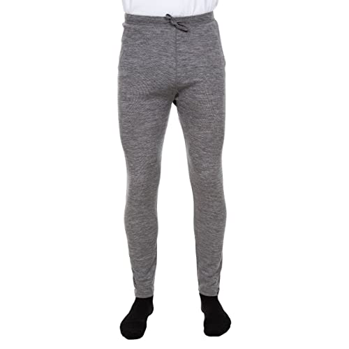 Dlx Fitchner Antibacterial Baselayer, Pantaloni Bambino Uomo, Dark Grey Marl, L