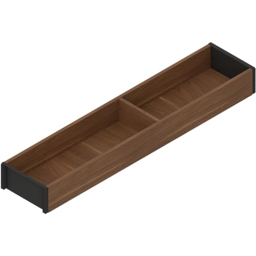 Blum Ambia-Line - Cornice Per Cassetti Da Cucina, Larghezza 100 Mm, Lunghezza 472 Mm, Altezza 50 Mm, Con Fondo, Design In Legno, Noci Tennessee, 1 Pez