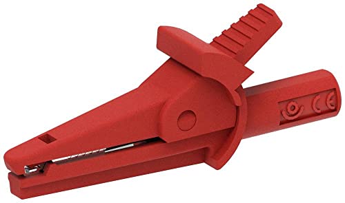 Electro Pjp 5002-Iec-D4-Cd1-R - Morsetto A Coccodrillo Rosso, Portata Massima Di Bloccaggio: 9 Mm, Lunghezza: 51 Mm, 1 Pezzo