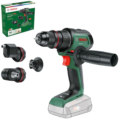 Bosch Trapano-Avvitatore A Batteria Advanceddrill 18V-80 Quicksnap (Foratura/Avvitamento; Mandrino In Metallo; Portabit Magnetico; Testa Eccentrica E