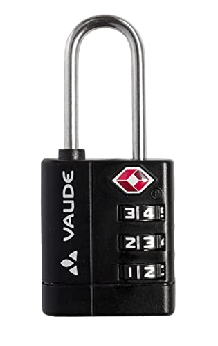 Vaude Unisex - Tsa Combination Lock Ii Lucchetto Per Valigia, Argento/Nero, Grigio