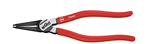 Wiha Alicates De Arandelas De Seguridad Classic Para Anillos Interiores (Taladros), Con Forma Recta J 3, 225 Mm, 9" (26784)