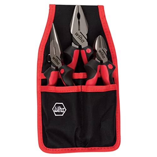 Wiha 30993 Ergo Soft Grip Industrial Set In Sacchetto, 3 Pezzi