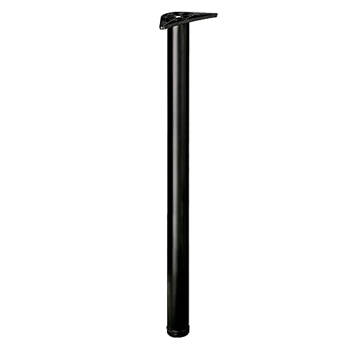 Amig Gamba In Acciaio Regolabile, Per Tavoli E Controsoffitti Di Cucina O Sala Da Pranzo, Scrivania O Ufficio, Regolazione Altezza 10 Mm, Colore Nero,