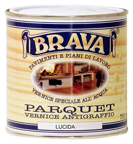 Brava Pa7 Parquet Vernice All'Acqua Lucido, Incolore, 750 Ml