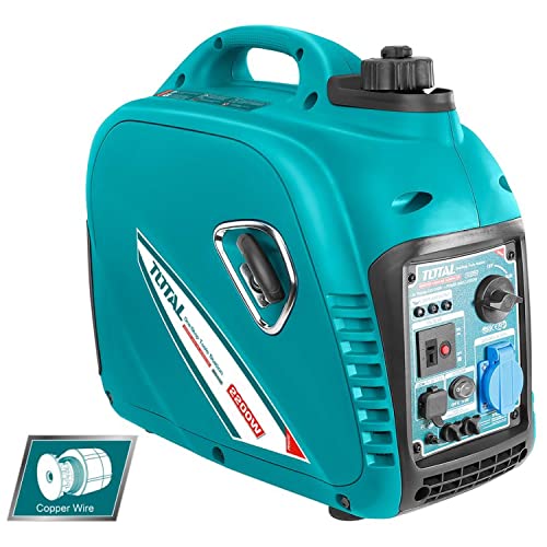 Total - Generatore Di Corrente Inverter Da 2,2 Kw Con Motore 4 Tempi E Avviamento A Strappo