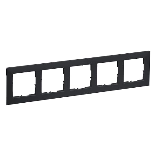 Legrand, Seano 765475 - Telaio, In Termoplastica, Senza Alogeni, Dimensioni: 87 X 372 Mm, Colore: Antracite Laccato
