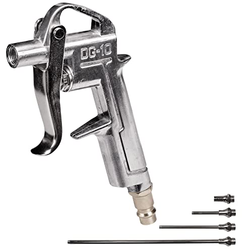 Einhell Pistola Ad Aria 4 Ugelli (Kit Di 5 Accessori Per Compressori, Per Pressione Da 2 A 8 Bar, 4 Ugelli Inclusi: 20, 50, 95 E 220 Mm)