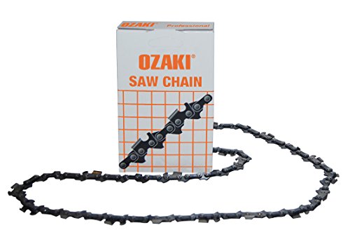 Ozaki - Catena Motosega 3/8 Lp E49 - Semi-Pro - Calibro 1,3 Mm (0,05") - Profilo Di Gouge Semi-Quadrato - 49 Allenatori - 35 Cm