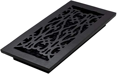 Decor Grates Ac614-Blk Registro Pavimento, Ghisa Nera, 6 X 14