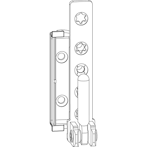 Maco Multi Cuscinetto Angolare Dt160 Per Finestre In Legno A Sinistra, Aria Piegata 12 Mm, Battente 20 Mm, Portata 160 Kg, Acciaio Zincato Bianco
