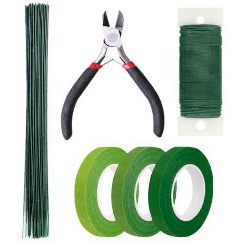 Wymaodan, Kit Per La Composizione Floreale, 6 Strumenti Per La Composizione Floreale, Tra Cui Nastri E Involucri Floreali, Tagliafili Floreali, Fili A