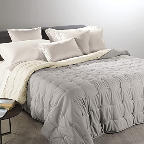 Caleffi 20618, Microfibra Mia Calduccia Coperta Mezza Stagione Per Piazza E Mezza Letto, Sabbia