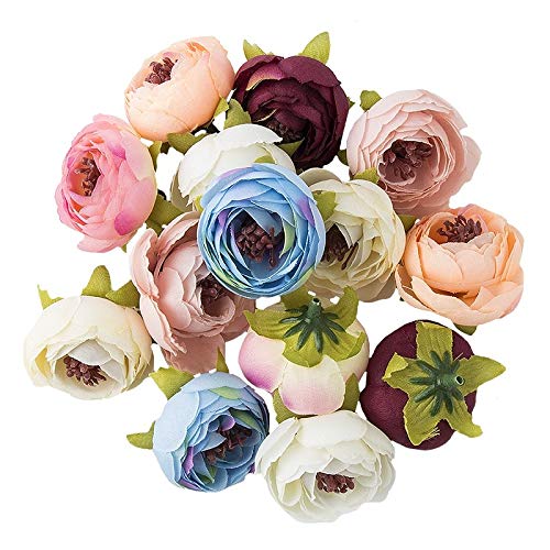 Ideen Mit Herz - Fiori Decorativi Artificiali, Diverse Varietà, Diametro Di Circa 4-5 Cm