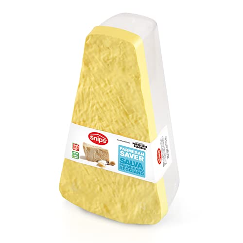 Snips | Salva Parmigiano| Contenitore Per Formaggio |Coperchio Salva Freschezza | Coperchio Giallo Base Trasparente |0,90 Lt | Dimensioni 22X12X7 Cm |