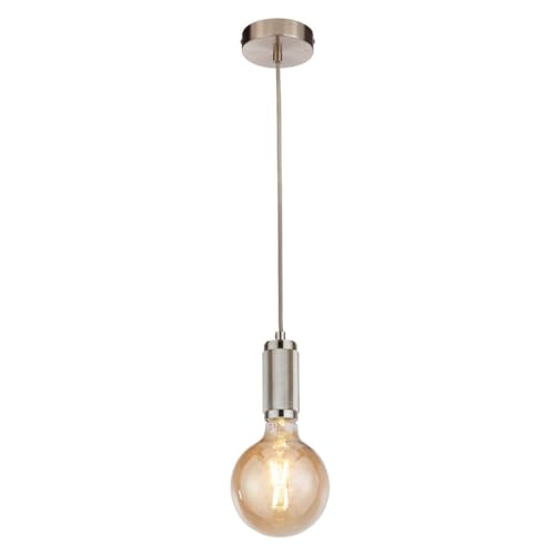 Searchlight Suspensions Cavo Di Sospensione Argento Satinato, Cavo Treccia Grigio