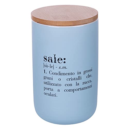 Villa D’Este Home Tivoli Victionary Shades Barattolo Sale In New Bone China Con Coperchio In Bamboo 750 Ml