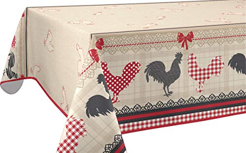 Le Linge De Jules Tovaglia, Poliestere, Rosso, Rettangolare 150X300 Cm