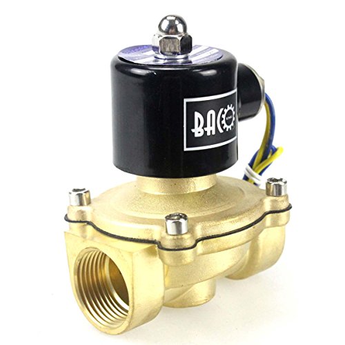 Bacoeng Ac 220V 1" Elettrico Elettrovalvola Ottone Solenoid Valve Per Acqua Aria Olio Nc