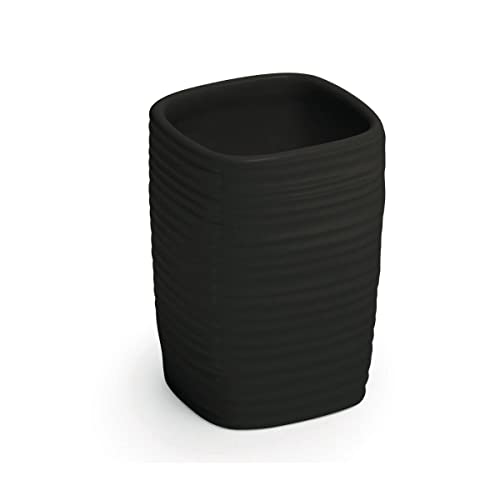 Kiamami Valentina Portaspazzolini Da Appoggio In Ceramica Calla Nero