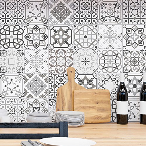 30 Piastrelle Adesive | Stickers Autoadesivi A Forma Di Mattonelle Da Muro In Ceramica – Piastrelle Effetto Mosaico Bagno E Cucina | Piastrelle Porcel