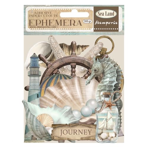 Stamperia Ephemera-Sea Land, Assorted