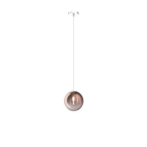 Top Light Sospensione Contemporanea Eclipse Metallo Cromo Vetro Rame 1 Luce G9
