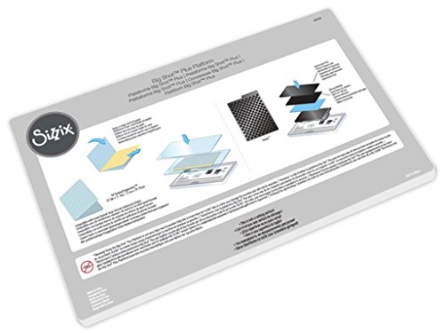 Sizzix 660583 Accessori Piattaforma Big Shot Plus, Standard, Acciaio Inossidabile, Bianco, 38.1 X 22.6 X 1.3 Cm