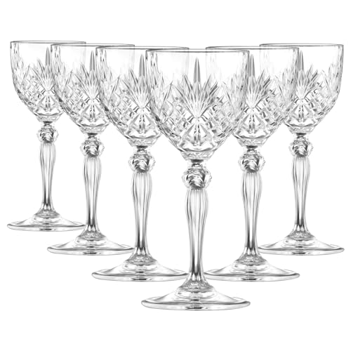 Rcr Melodia Nick & Nora - Set Di 6 Bicchieri Da 140 Ml, Per Espresso, Margarita, Champagne, Cocktail, Gin, Vino, Feste, Bicchieri In Cristallo