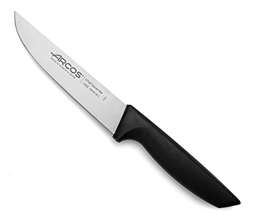 Arcos Serie Niza, Coltello Cucina, Lama Acciaio Inossidabile Nitrum 150 Mm, Manico Polipropilene, Colore Nero