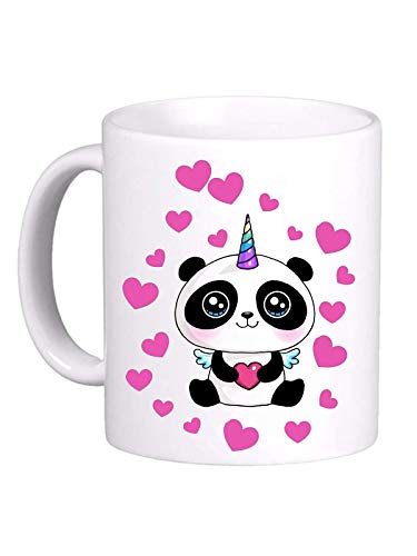 Le Herisson Tazza Mug Bambina Bambino Panda Corno Unicorno Cuori- Regalo Simpatica Divertente 355B