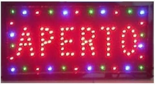Insegna Luminosa Insegne Luminose A Led Con Scritta Aperto [Classe Di Efficienza Energetica A]