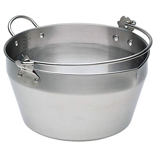Homemade Maslin/Padella Per Marmellata Per Piano Cottura A Induzione, Metallo, Argento