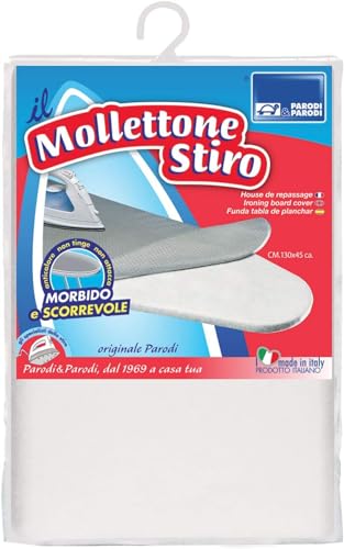 Parodi & Parodi Stiromega Mollettone Copriasse, Fodera Per Asse Poliestere Con Bordo Elasticizzato, Copertura Anticalcare Tutte Le Assi Mobiletti Da S