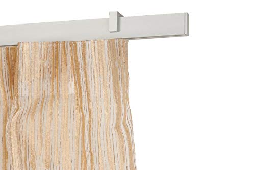 Incasa Binario Per Tende 32X12Mm, L. 140 Cm. In Alluminio Satinato – Completo