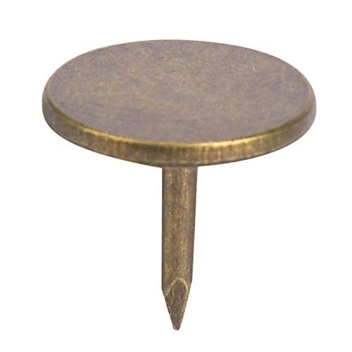 Sheens 100Pcs Chiodo Da Tappezzeria, Grande Testa Piatta Chiodo Da Tappezzeria In Bronzo Ciano Chiodi Da Tappezzeria Antichi Chiodi Metallici Chiodi D