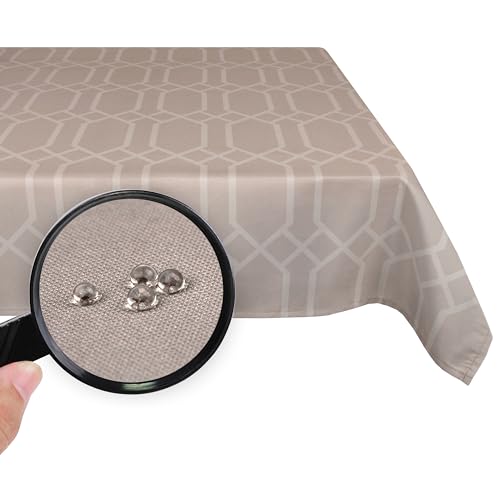 Valia Home® Tovaglia Con Rivestimento In Teflon Per Uso Interno Ed Esterno, 3 Design | Lavabile, Resistente All'Acqua E Allo Sporco Grazie All'Effetto