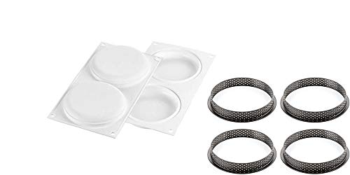 Euroshoppingonline Kit Tarte Ring Round Stampo Per Torte Crostate Forma Anelli 12 Cm Omaggio Fischiotto
