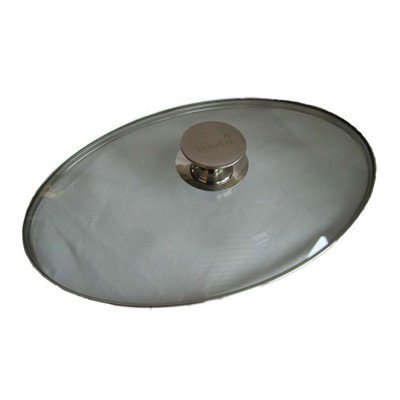 Berndes Bombato Coperchio Per Rostiera Ovale 38X24 Cm, Vetro Borosilicato
